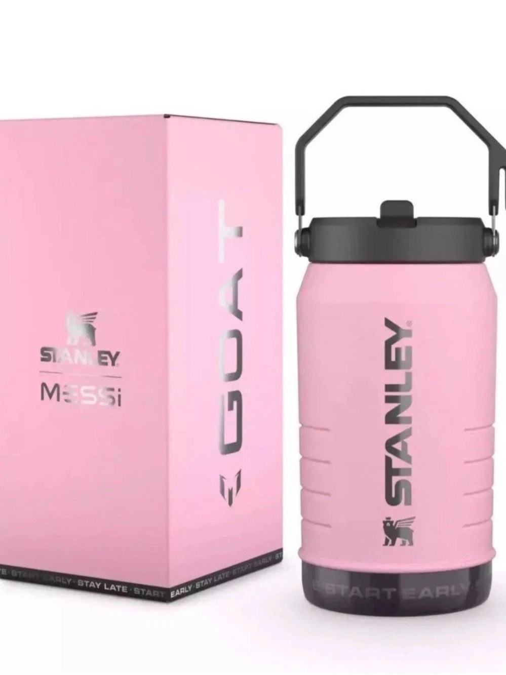 New Messi X Stanley Ice Flow Flip Straw Jug  64 OZ - 1.9 L Limited